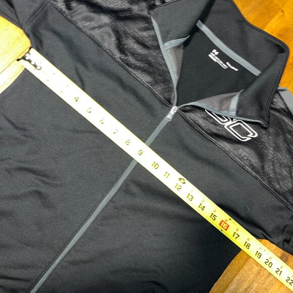 Under Armour Steph Curry full zip athletic jacket black gray youth large - Picture 5 of 6